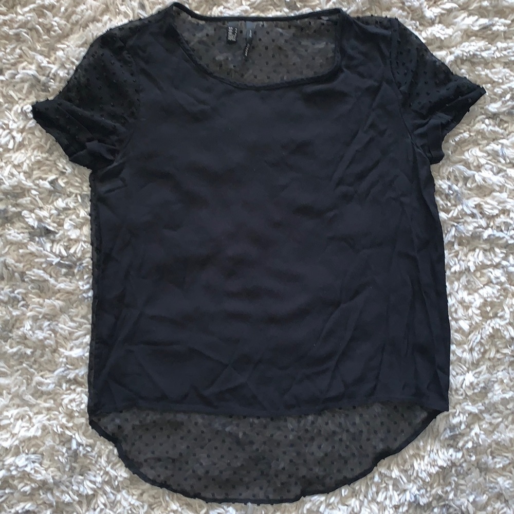MNG by Mango Swiss Dot Top